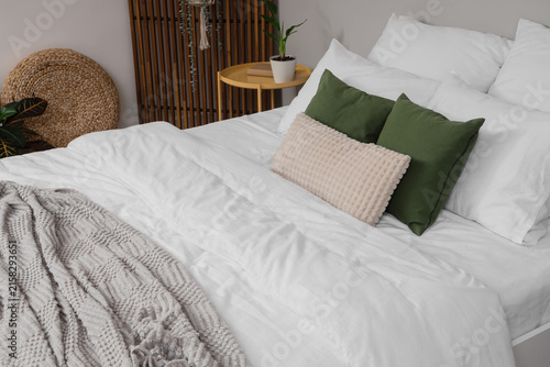 Comfortable bedroom interio...