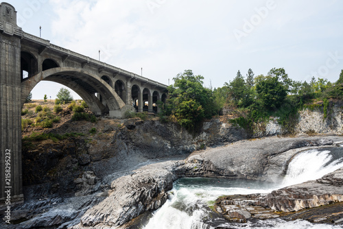 Monroe Street Bridge over Spokane Falls in Spokane, Washington