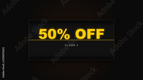 Black Friday Discount Dice Roll Animation with Random Sale Percentage