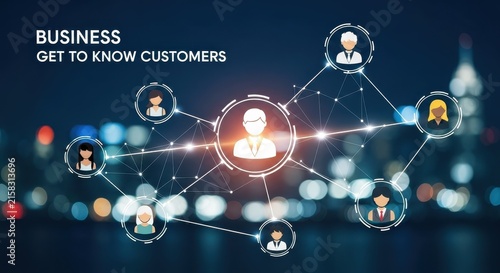Business Networking and Customer Relationship Concept.