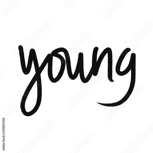 Konstfotografi Young Inspirational Typography
