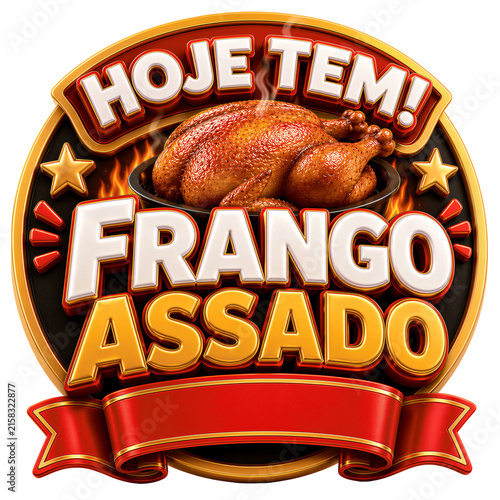 Chicken Special 3D Promotional Badges and Labels Collection