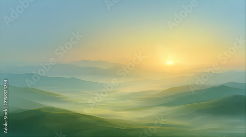 sunrise over mountains