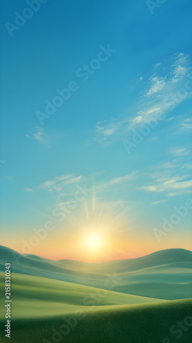 sunrise over field
