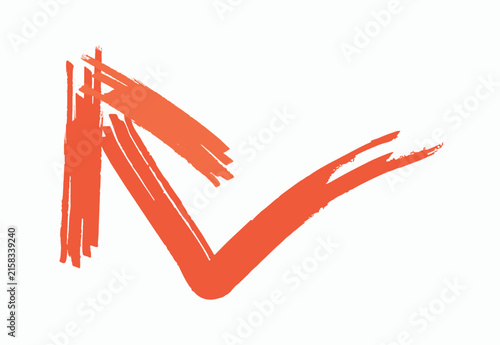 Hand draw brush arrow vector element isolated on white background 