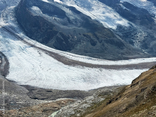 Alpine glaciers and their rapid melting as a result of global warming and climate change, Switzerland - Alpengletscher und ihr rasches Abschmelzen infolge der globalen Erwärmung und des Klimawandels
