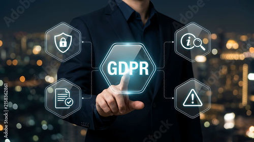 GDPR data protection compliance privacy regulation business concept
