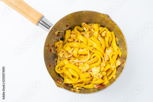 Canvas Print Spicy Tossed Cornstarch Noodles with Eggs
