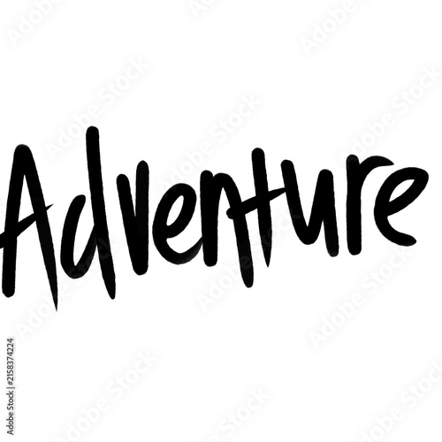 Adventure Handwritten Script Typography Wall Art