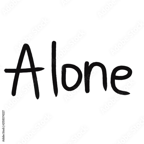 Alone Handwritten Script Typography Design