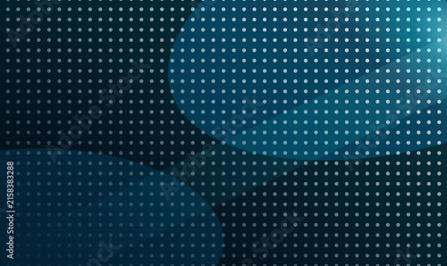 Blue Halftone Dot Grid Abstract Glowing Technology Background for Banner Web Design
