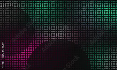 Green Pink Neon Halftone Dot Pattern Abstract Technology Background for Banner Web