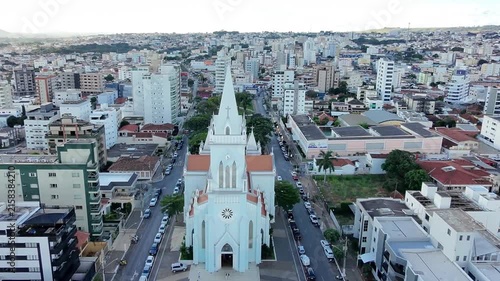 Vista aérea da Igreja Catedral de Patos de Minas, Minas Gerais