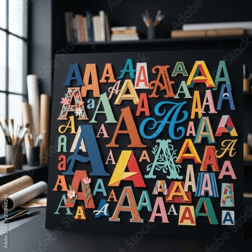 Collection of Diverse Alphabet Letters A Displayed Artfully.