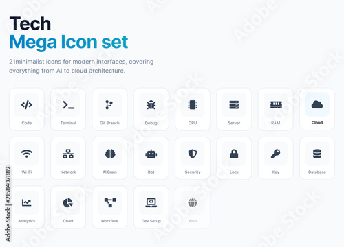 Tech 21 Mega Icon set