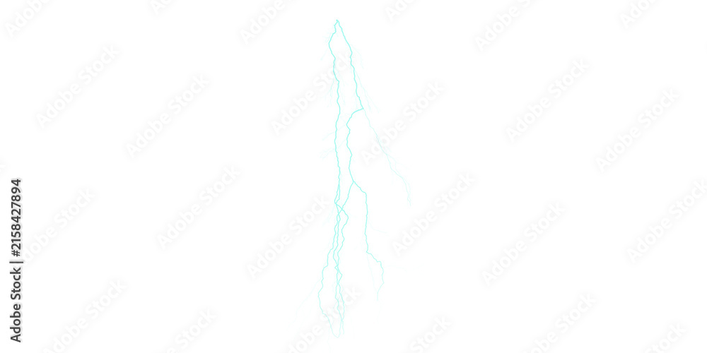 Obraz premium Abstract light streak with glowing cyan particles on a clean white background