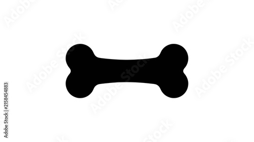 Dog Bone Silhouette Vector Illustration