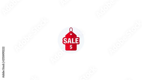 Shopping and E-commerce Finance Icons on a white background. Retail receipt, sale tag and mobile payment icons on a white background. Colorful Retail Finance Icons on a white background. Business icon