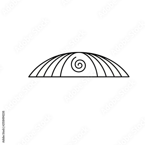 Abstract Spiral Dome Outline
