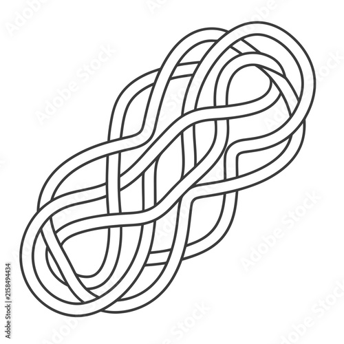 Intertwined Lines Abstract Pattern