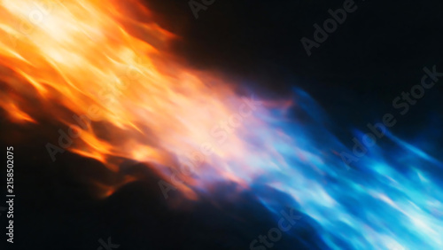 Blue Light Rays Abstract Background