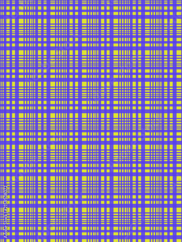 Abstract geometric pattern with vibrant yellow and blue grid lines