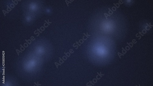 Dark blue background, featuring soft glowing, circular orbs with, a subtle grainy, texture overlay