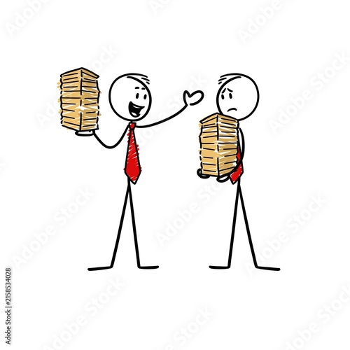 An employee who already has a heavy workload is offered yet another task, and they feel disheartened.