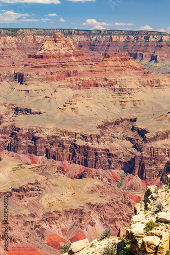 Cuadro en lienzo Layered Red Rock Cliffs of the Grand Canyon, Arizona
