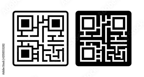 qr code vector set
