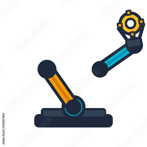 Robotic Arm Manipulator Automation STEM Vector