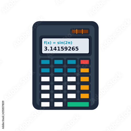 Electronic Scientific Calculator Math STEM Vector