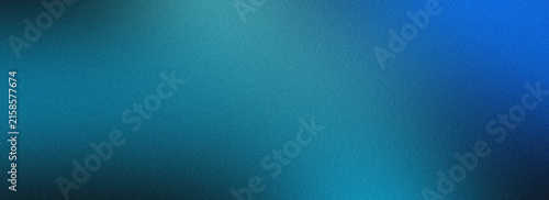 Fotografie Vibrant azure blue gradient texture featuring soft grainy particles and deep lum