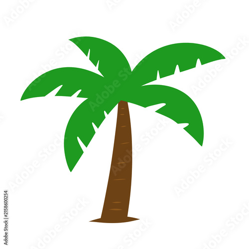 coconut palm tree simple drawing