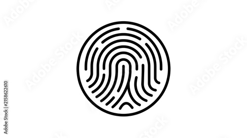 Obraz na płótnie finger print icon