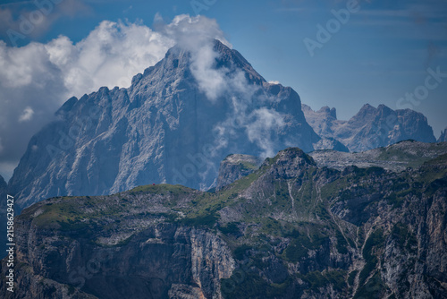 Bild auf Leinwand Monte Agner e Pale di San Lucano - Dolomiti