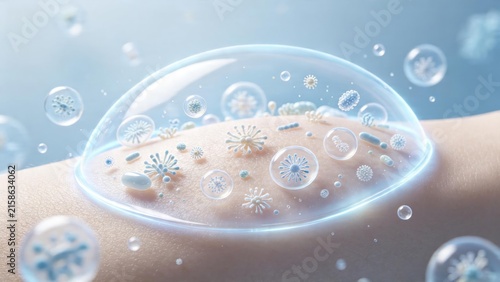 Skin microbiota microorganisms living on human skin surface