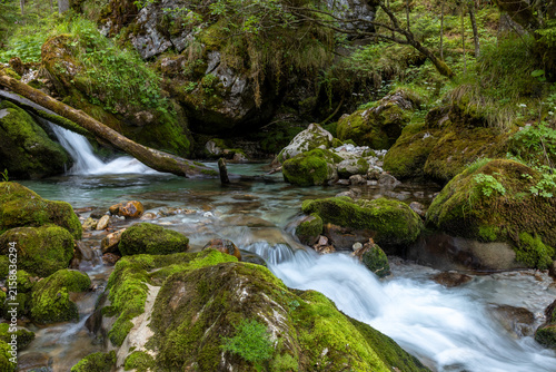 Wasserfall im Hartelsgraben, Nationalpark Gesäuse, Steiermark