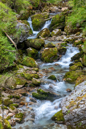 Wasserfall im Hartelsgraben, Nationalpark Gesäuse, Steiermark