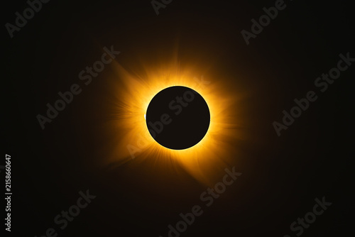 Cuadro en lienzo Total Solar Eclipse of August 12, 2026 from Spain – Solar Corona and Filaments