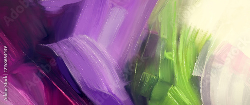 Abstract picturesque background with paint strokes and splashes	
