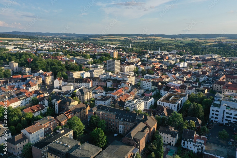 Fototapeta premium Luftbild von Fulda