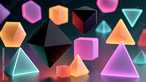 abstract_geometric_neon_shapes_floating
