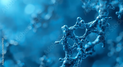 growth hormone and regulation and growth factor - Biotech leader discussing growth factors regulated by growth hormone impacting business growth. in and empty space on the left side concept visual.