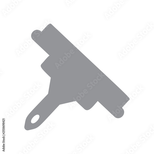 Gray Paint Scraper Icon for DIY Home Improvement and Construction Projects