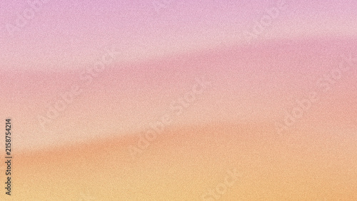 Hand made pink-orange gradient watercolor grainy texture background