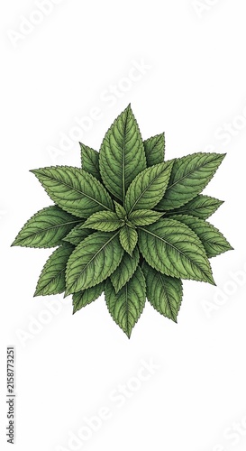 Verdant spiral, a botanical dream rendered with exquisite detail.