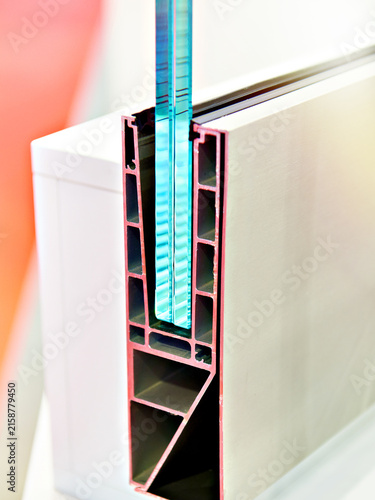 Aluminum Window Frame Profile with Double Glass
