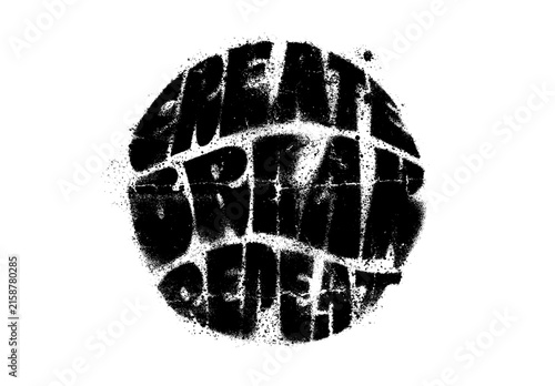 Distressed Ink Text Effect