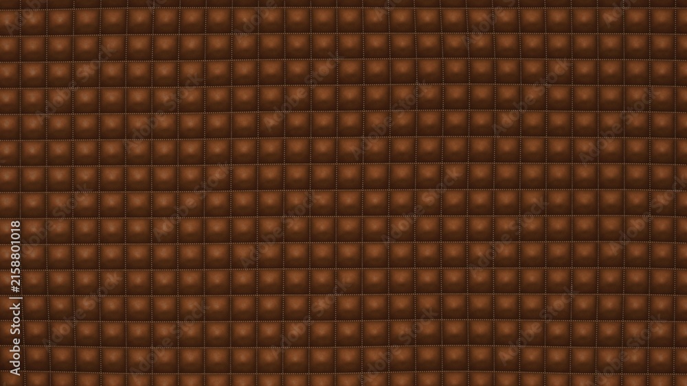 Fototapeta premium Brown Quilted Leather Texture